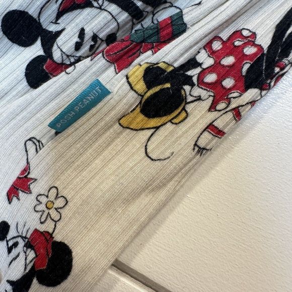 Posh Peanut Christmas Minnie Mouse Pajama Top 3T 4T Ribbed PJ Disney Bamboo FLAW - Picture 4 of 9